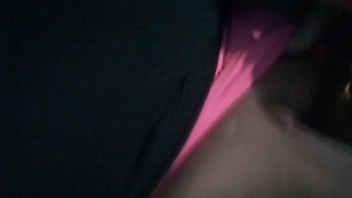 Playing with a dildo