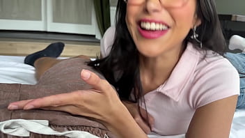 Latina step sister anal practice