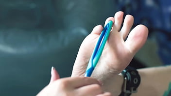 Cute girl tied & tickled