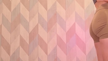 Panty try on tease tight sheer & soaked