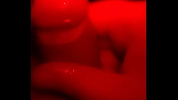 Dick is wet of cumming