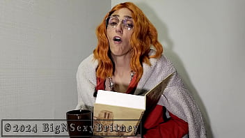 Big n sexy britney heads to the library hot librarian blowjob and facial promo video 1 minute sfw teaser