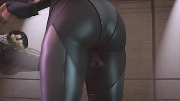 彼女の角質なおちんちんを叩く