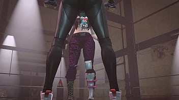 彼女の角質なおちんちんを叩く