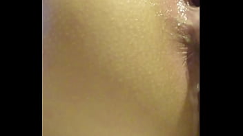 Skinny 21 year old nerd comes to blowjob casting but her hands are shaking facial compilation