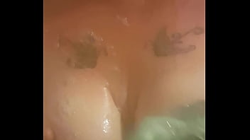 Messing with my wife in the shower