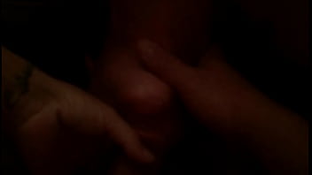 Nikole gags on my thick cock