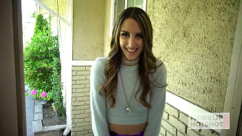 Smokin' brunette natalia nix hikes up her skirt to get packed raw