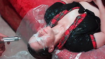 Homemade fake bukkake 5