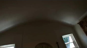 Julia ann slides her thong aside to tease her trimmed pussy