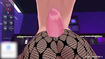 Playing with a cute bunny girl's ass