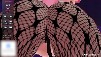 Playing with a cute bunny girl's ass