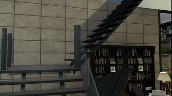 The boss hires a sexy woman and tests her on the stairs