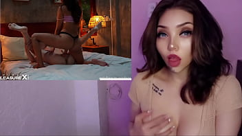 Masturbandome con la amante caliente jugando con el pene