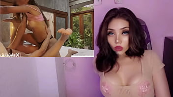 Masturbandome con la amante caliente jugando con el pene