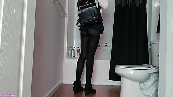 School girl raven peeing voyeur sage eldritch