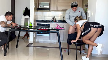 Cuckold gamer his roommate fucks his girlfriend while he plays video games