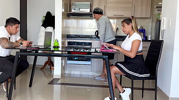 Cuckold gamer his roommate fucks his girlfriend while he plays video games