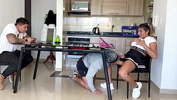 Cuckold gamer his roommate fucks his girlfriend while he plays video games