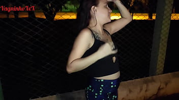 Vagninho e holy rubi hot skinny girl pissing and showing off showing her beautiful ass in a public park