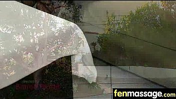 Cute teen babe fantasy fucking on massage table 4