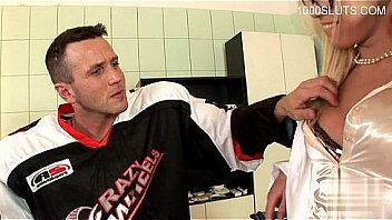 Natural tits doggy style