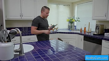 Horny blondie slut get her pussy fingered and seduces her friend for his dick