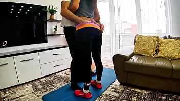 Fitness girl gets fucked hard by horny boyfriend