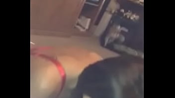 Cheating brunette blows