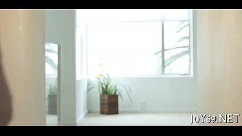 Honey rubs twat craving for sex