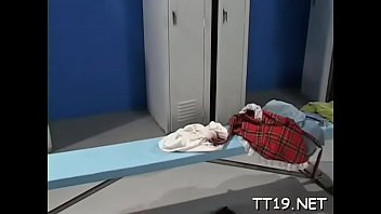 Tiny tit wench rides a large dick