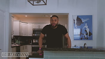 Bbc streamer artemis gets blowjob under table by big ass horny roommate bea york