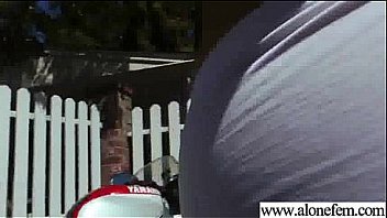 Solo girl shoves things in her holes vid 09