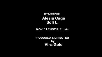 Two sexy girls alesia cage and sofi li anal fuck asshole licking and a lot of cum in mouth vg072