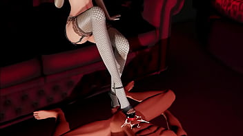 Genshin impact yelan hentai lingerie footjob cumshot mmd 3d black hair clip