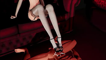 Genshin impact yelan hentai lingerie footjob cumshot mmd 3d black hair clip