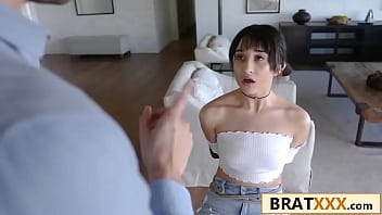 Tiny teen tried to spy ended up riding him hard for forgiveness