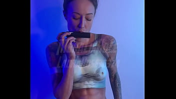 Charlotte rose lara croft body paint cosplay solo wank