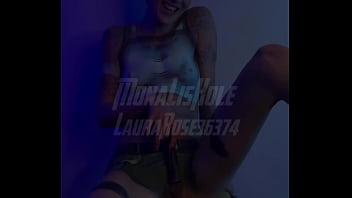 Charlotte rose lara croft body paint cosplay solo wank