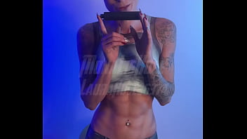 Charlotte rose lara croft body paint cosplay solo wank