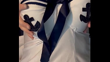 Goodbye bank holiday hello #faketits in sexy sailor uniform