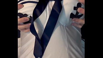 Goodbye bank holiday hello #faketits in sexy sailor uniform