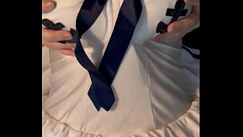 Goodbye bank holiday hello #faketits in sexy sailor uniform