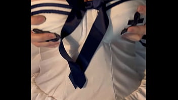 Goodbye bank holiday hello #faketits in sexy sailor uniform