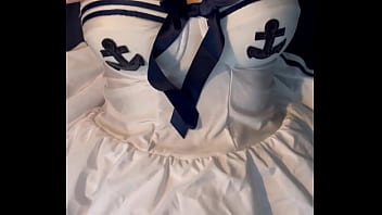 Goodbye bank holiday hello #faketits in sexy sailor uniform