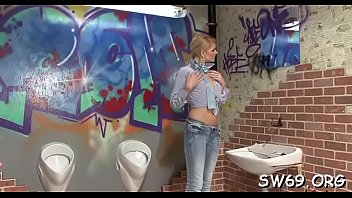 Gal has slime gloryhole sex