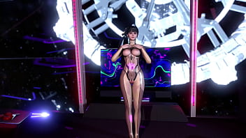 Shapely toned eve in ripped suit shows new set of special algorithms