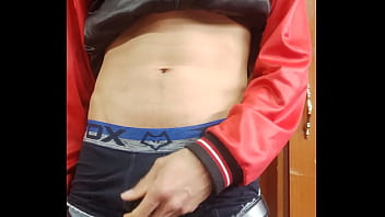 I was almost caught masturbating my cock in the living room