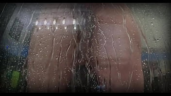 Spied on my chubby roomate trying her new toy in the shower almost dropped my phone trying to not get caught