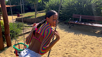 Tiny latina playground pickup for foot fetish fuck